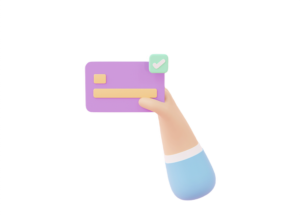 hand holding and using credit card for payment online shopping on